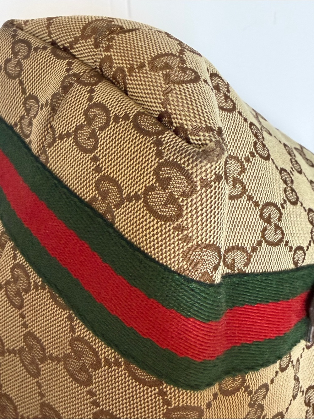 Gucci GG Canvas Mini Tote Web Stripe + leather unbranded strap - Picture 10 of 16